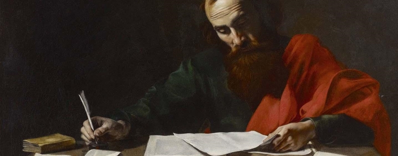 Paul Writng His Apistle