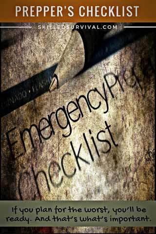 Prepper Checklist
