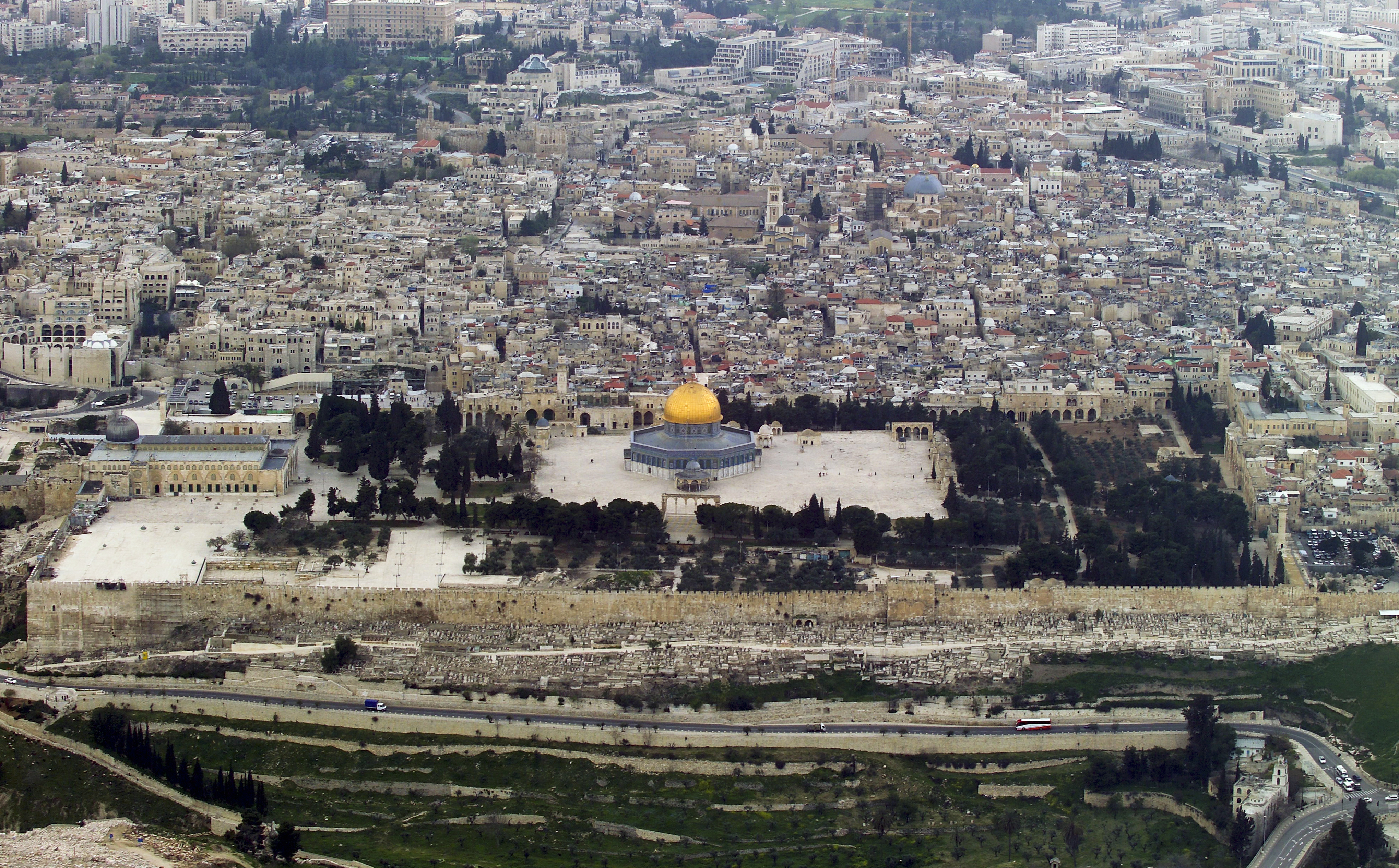 Temple Mount from the Mount of Olives